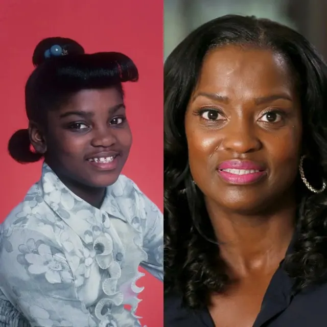 Archive photographs of Danielle Spencer at different ages.