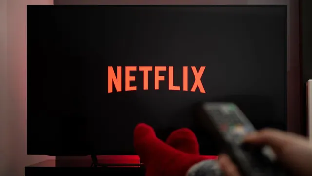 Netflix logo on a television screen