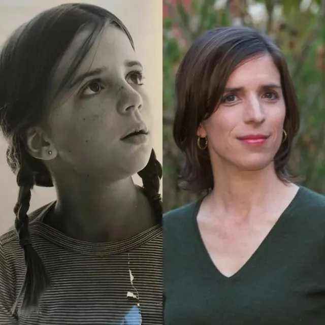 Archive photographs of Quinn Cummings at different ages.