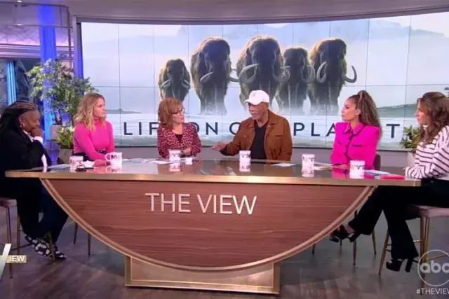 Illustration for “Morgan Freeman Reveals His Distress About the State of the World During His Last Appearence on The View”
