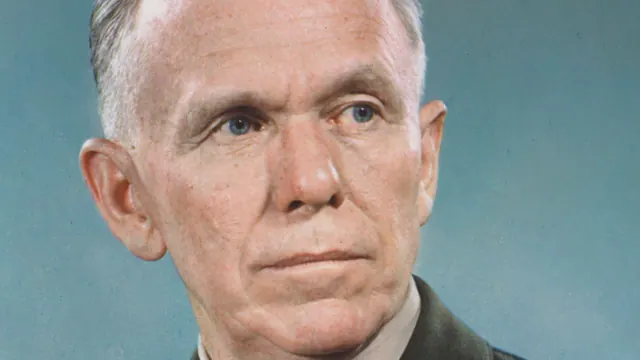 An archival portrait of George Marshall