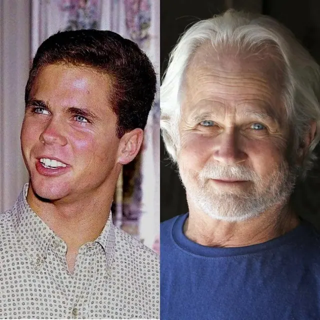 Archive photographs of Tony Dow at different ages.