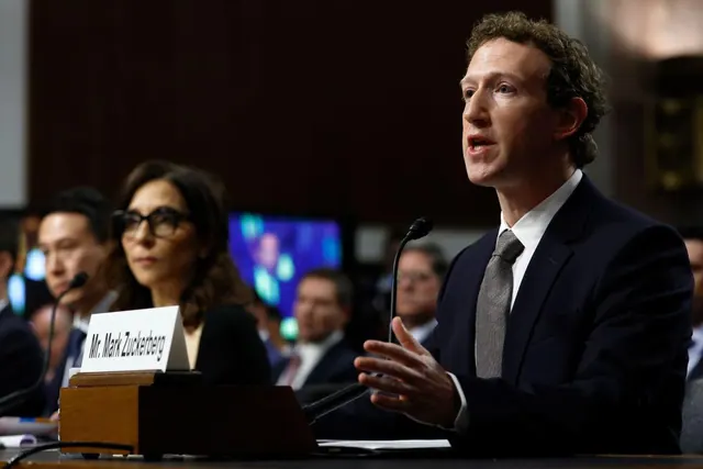 Mark Zuckerberg at an archival congressional hearing.