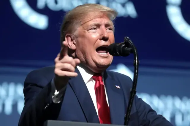 Illustration for “Trump Sides With TikTok”