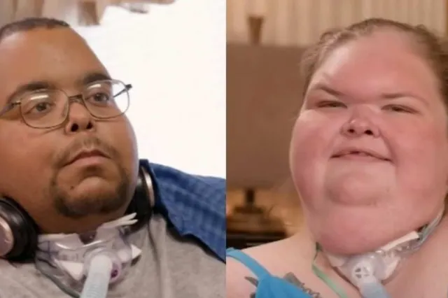Archive composite containing separate portraits of Caleb Willingham and Tammy Slaton.