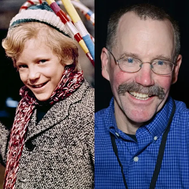 Archive photographs of Peter Ostrum at different ages.