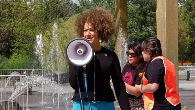 Illustration for “Rachel Dolezal Was Fired from Teaching Over Her OnlyFans Account”