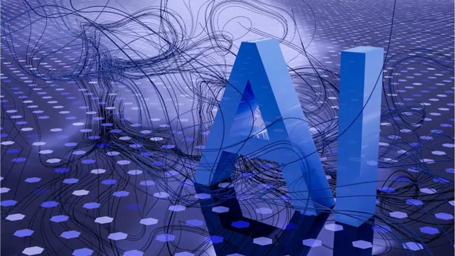 Illustrative graphic with the letters AI.