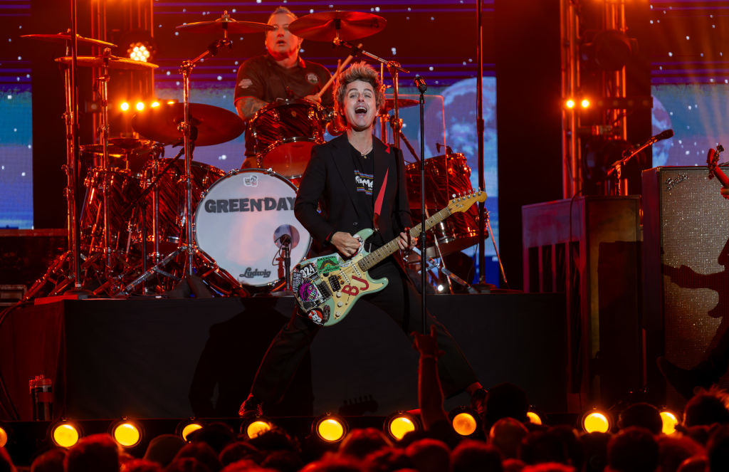 A Green Day concert performance