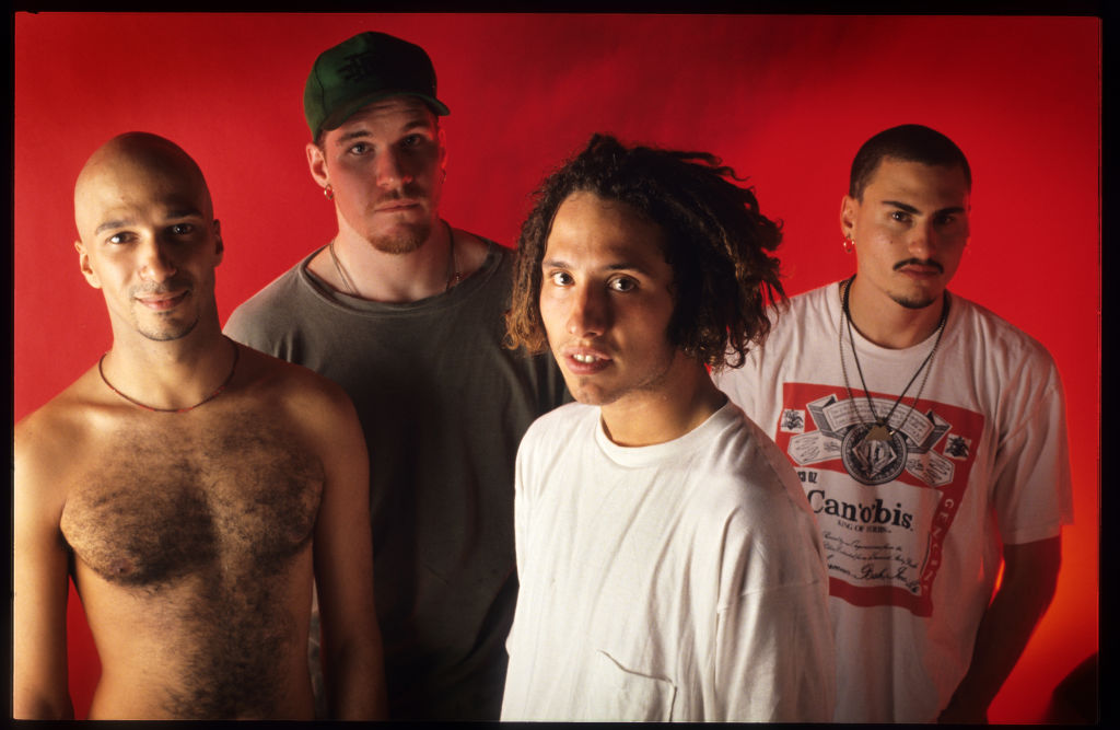 Band members in a promotional photograph