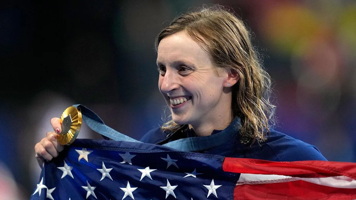 Illustration for “Katie Ledecky: America's Most Decorated Olympian”