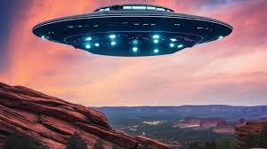 Illustration of a flying saucer; not a photograph of the reported object.