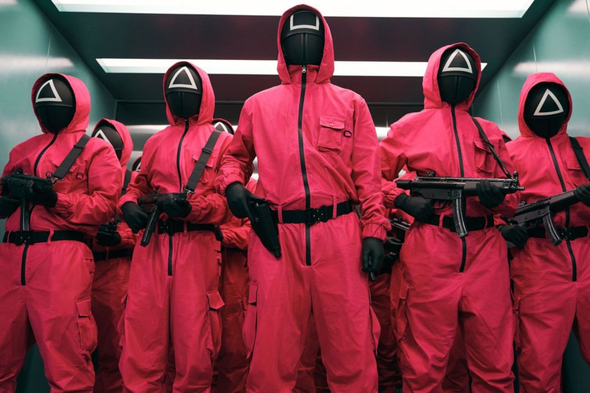 Masked guards in Squid Game