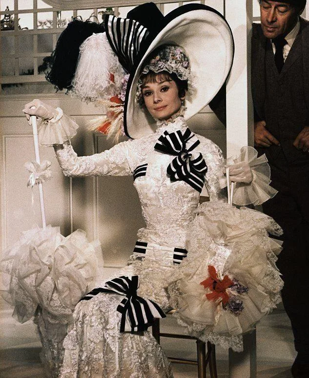 Illustration for “Audrey Hepburn's Ascot Ensemble”