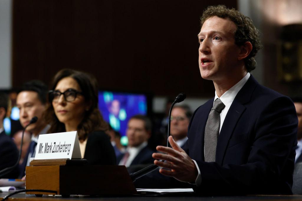 Mark Zuckerberg at an archival congressional hearing.