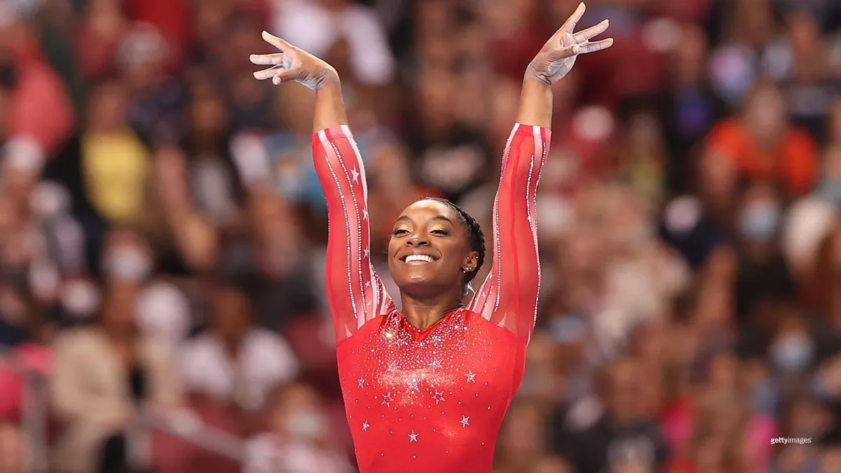 Illustration for “Simone Biles: Gymnastics Queen Reigns Supreme”