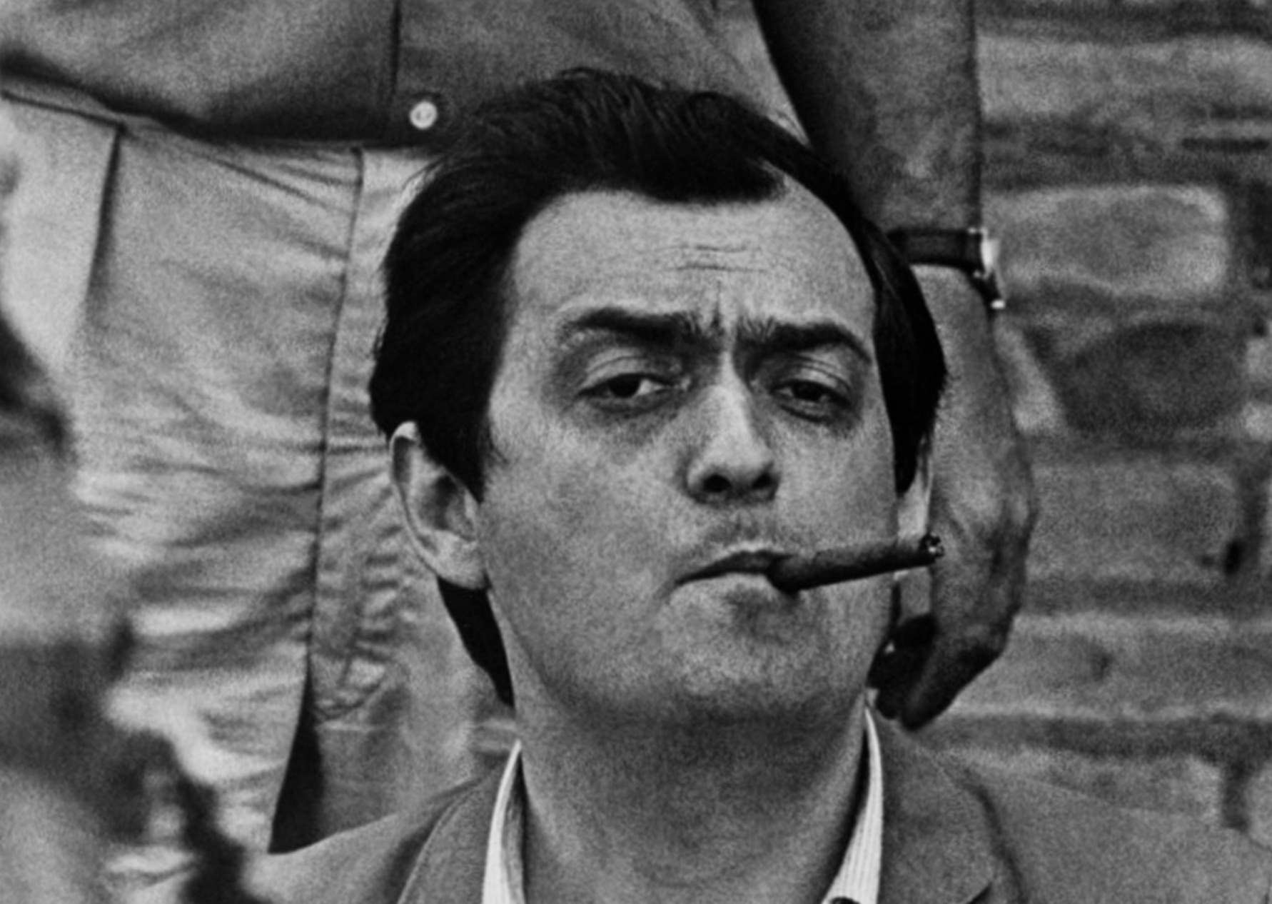 Stanley Kubrick Smoking a Cigar