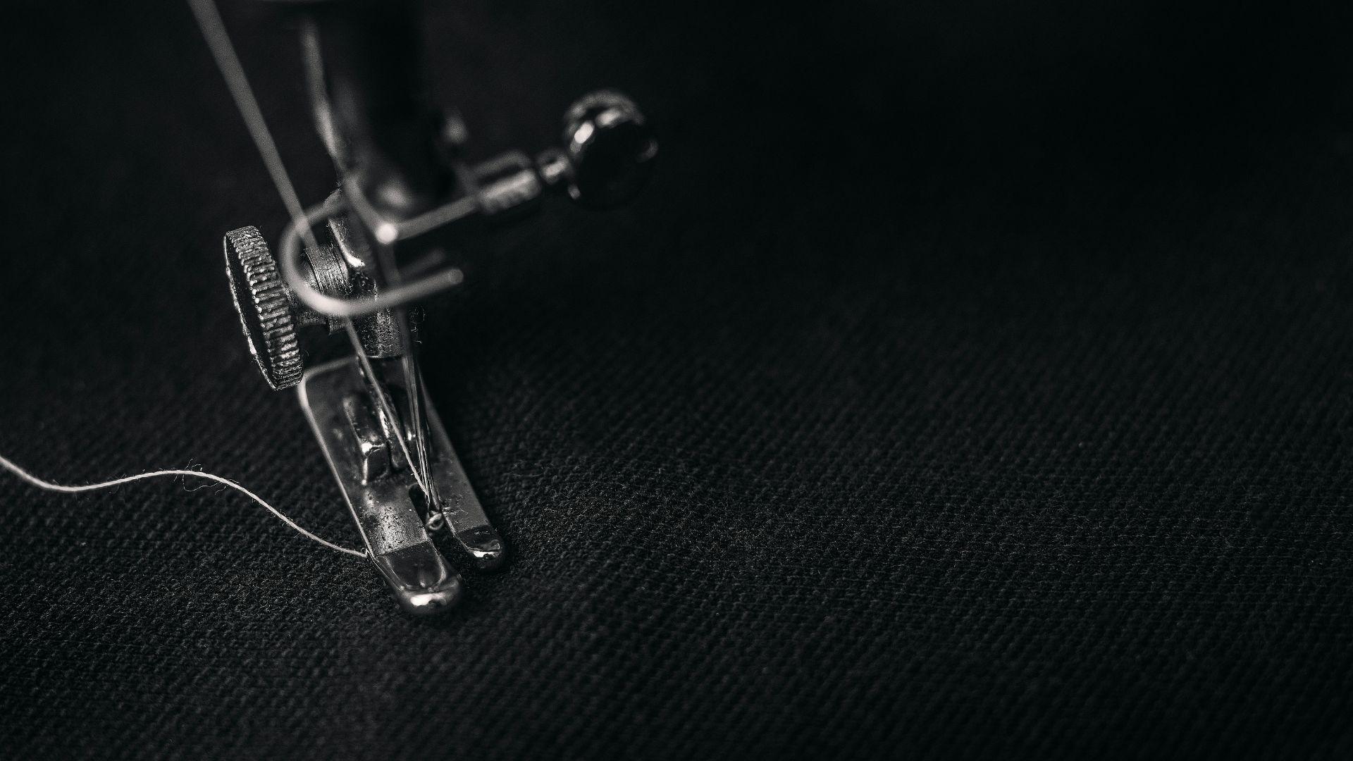 A sewing-machine needle; illustrative photograph.