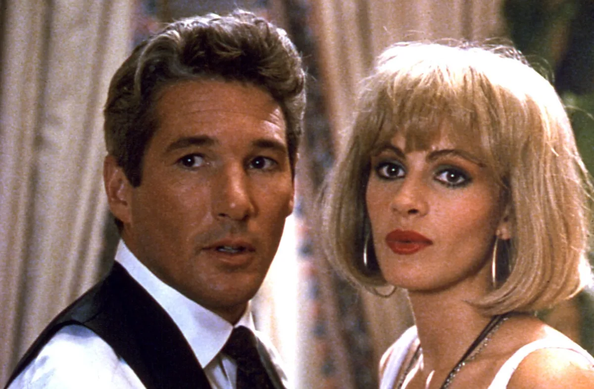 Richard Gere as Edward Lewis and Julia Roberts as Vivian Ward in "Pretty Woman"